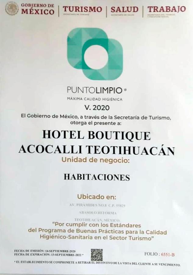 סאן חואן טאוטיחואקן Hotel Boutique Acocalli מראה חיצוני תמונה